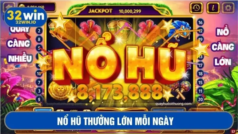 Thưởng lớn hấp dẫn là thương hiệu của trò chơi nổ hũ 3D 