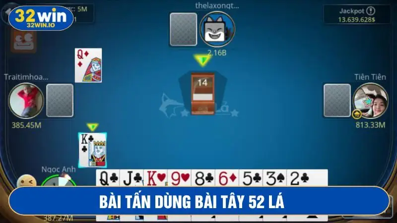 Bài tấn sử dụng những lá bài Tây để làm công cụ 